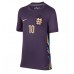 Camiseta Inglaterra Jude Bellingham #10 Segunda Equipación Replica Eurocopa 2024 para mujer mangas cortas